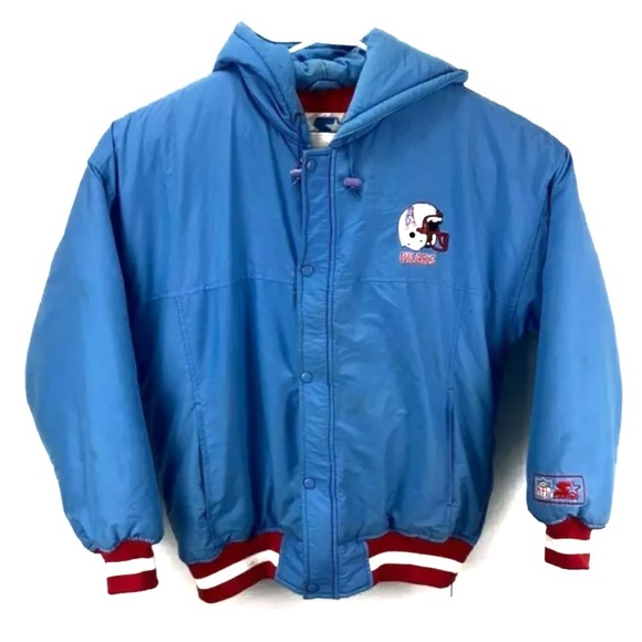 STARTER Other - Vintage Starter Houston Oilers Zip Up Coat Large